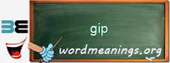 WordMeaning blackboard for gip